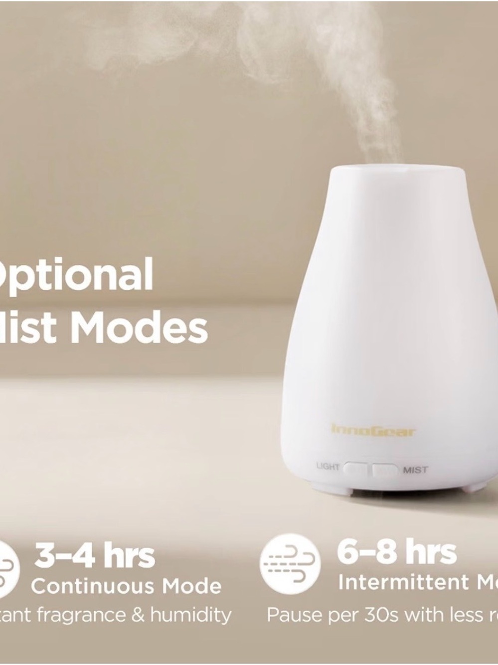 InnoGear 100ml Essential Oil Diffuser and Humidifier - Picture 6 of 8